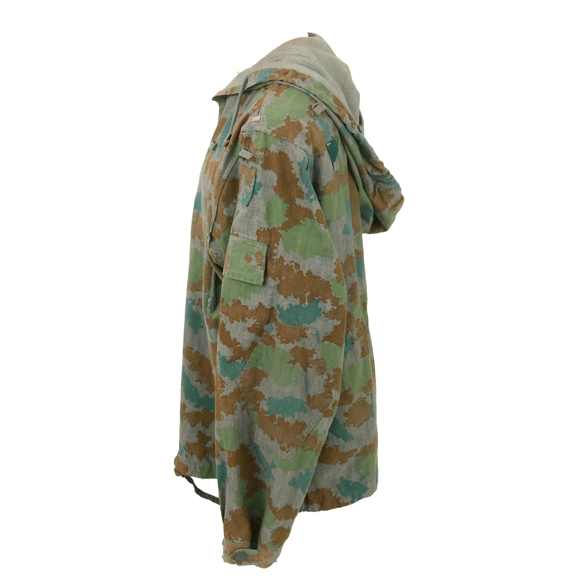 Original Cold War East German Unissued M58 Flachentarn Blumentarn Camouflage Uniform - Smock, and Trousers (Dated 1963)