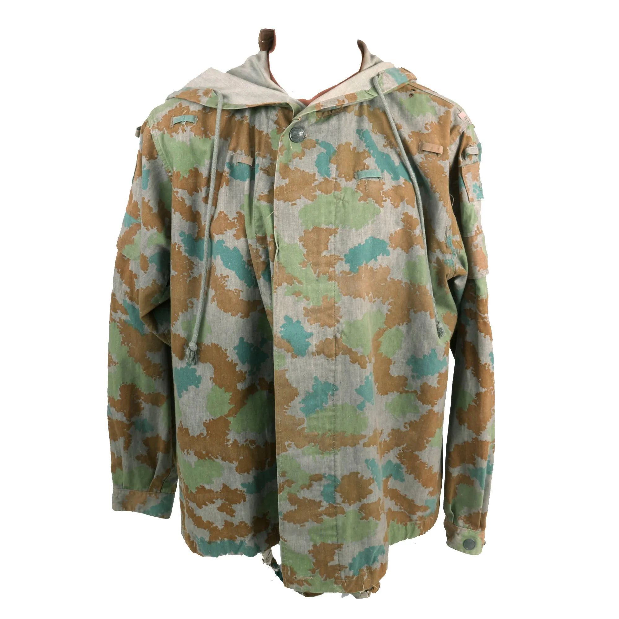 Original Cold War East German Unissued M58 Flachentarn Blumentarn Camouflage Uniform - Smock, and Trousers (Dated 1963)