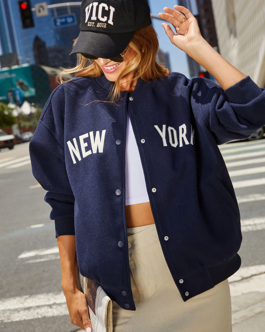 Reagan New York Varsity Bomber Jacket