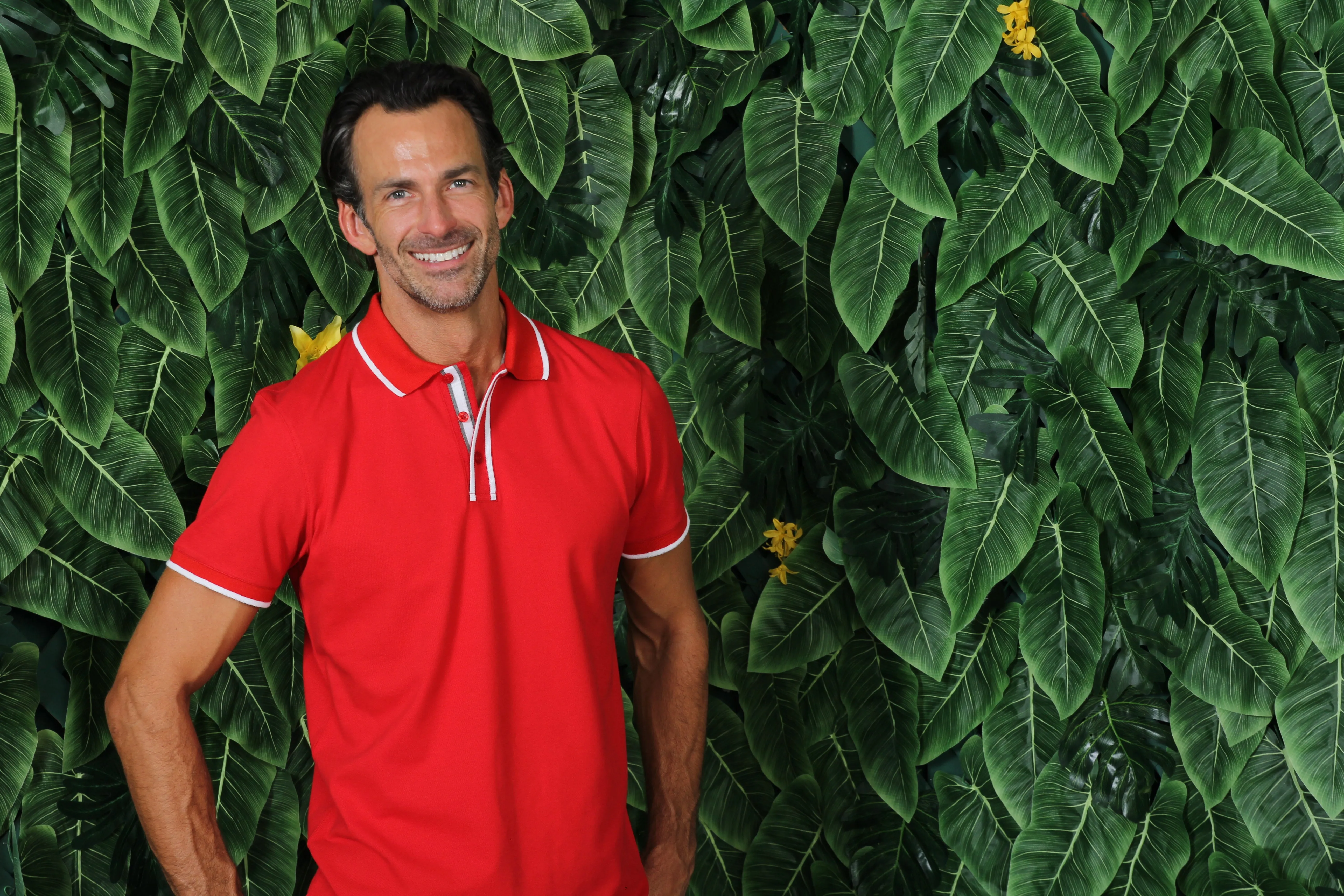 Red Polo With White Trim