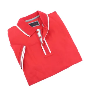 Red Polo With White Trim