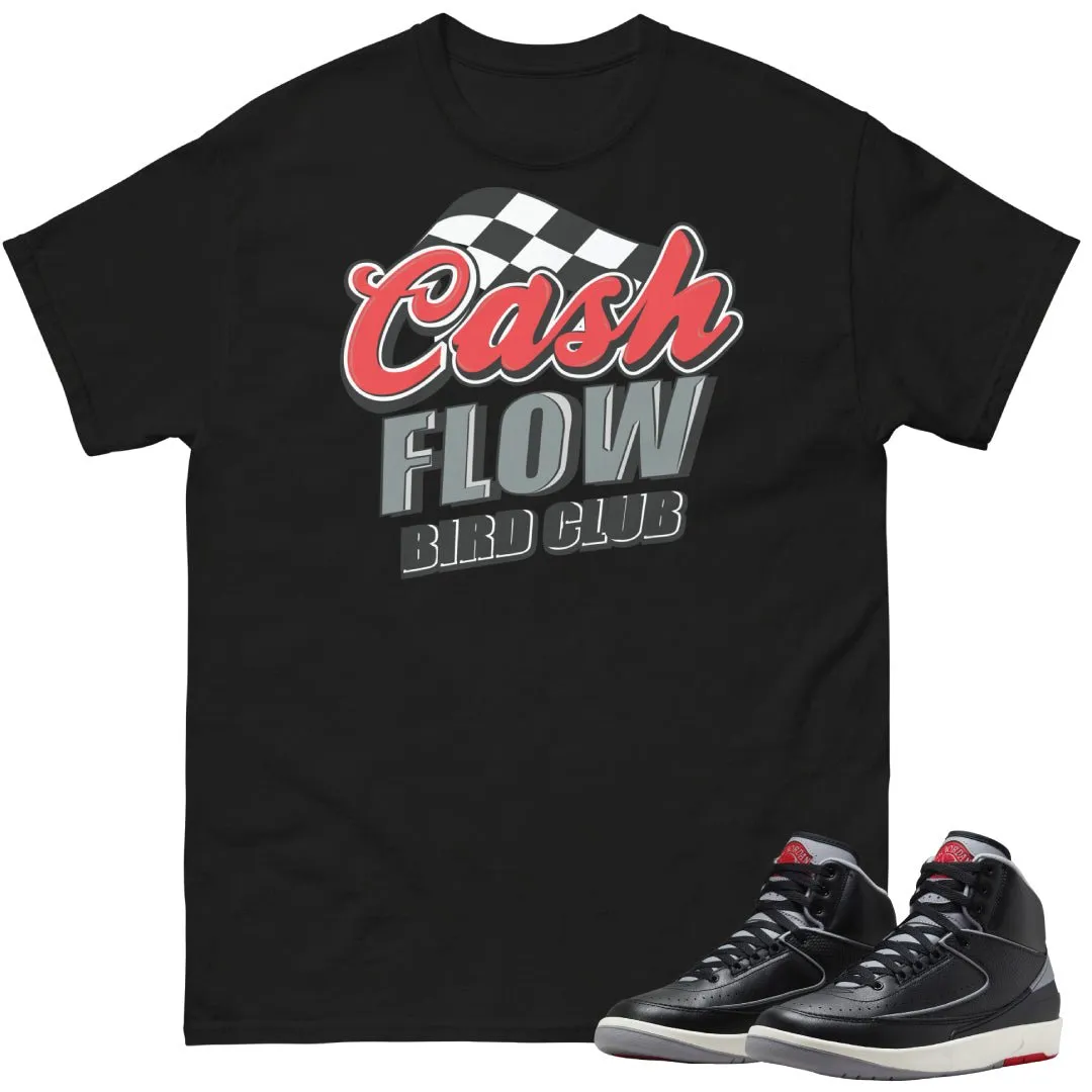 RETRO 2 BLACK CEMENT CASH FLOW SHIRT