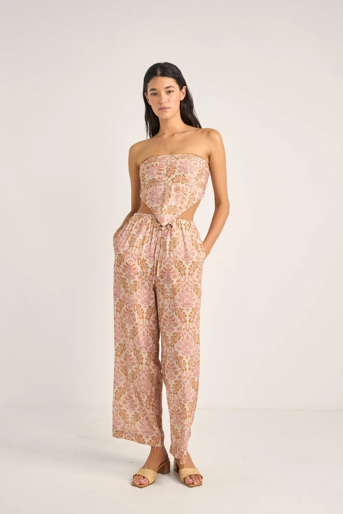 RHYTHM Jessie Paisley Drawstring Pant