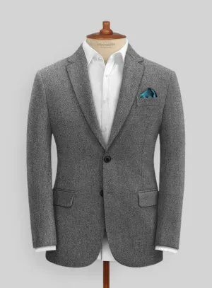 Rope Weave Gray Tweed Jacket