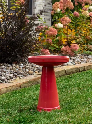 Simple Elegance Clay Birdbath