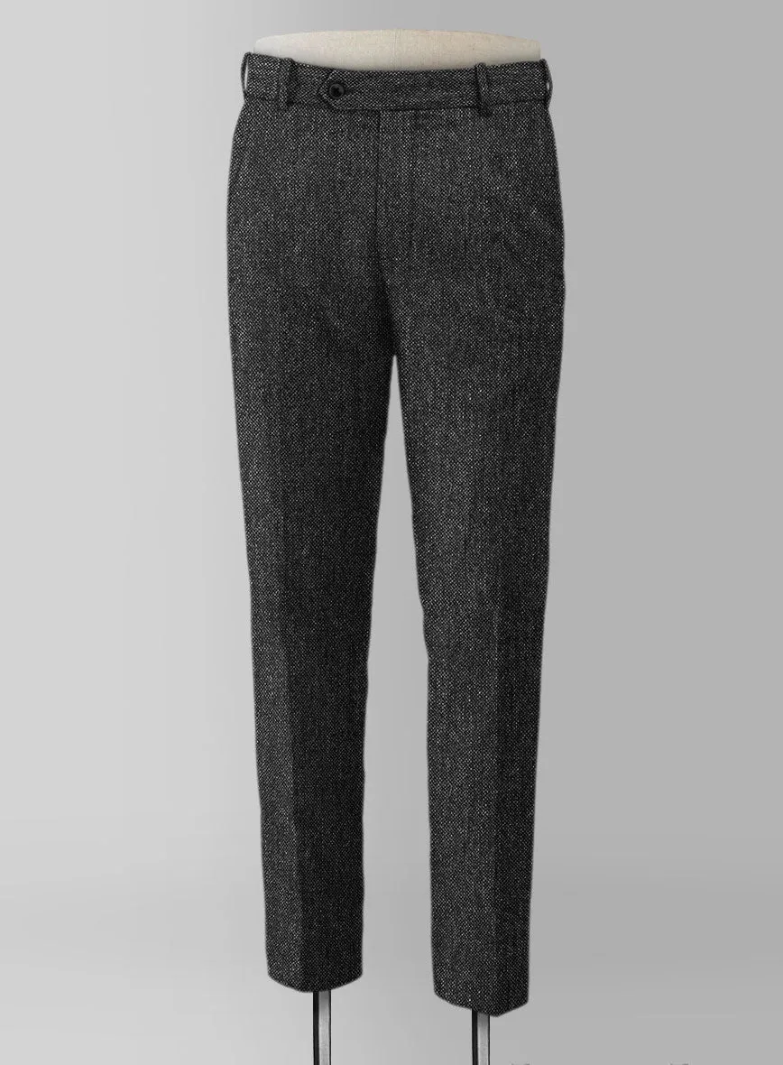 Stone Charcoal Tweed Pants