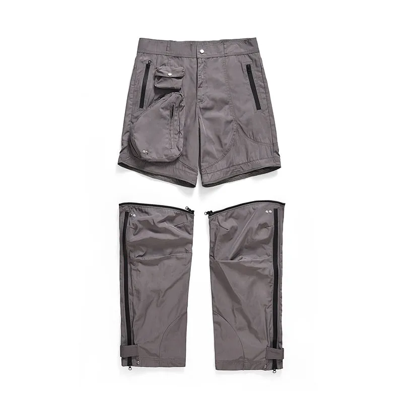 Straight Detachable Pocket Pants