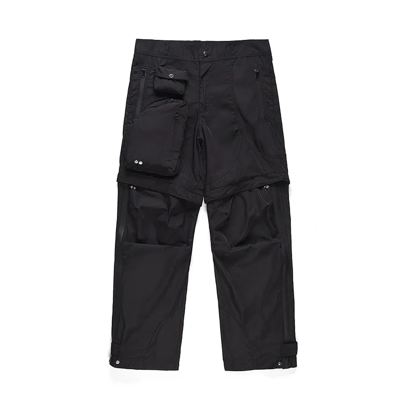 Straight Detachable Pocket Pants