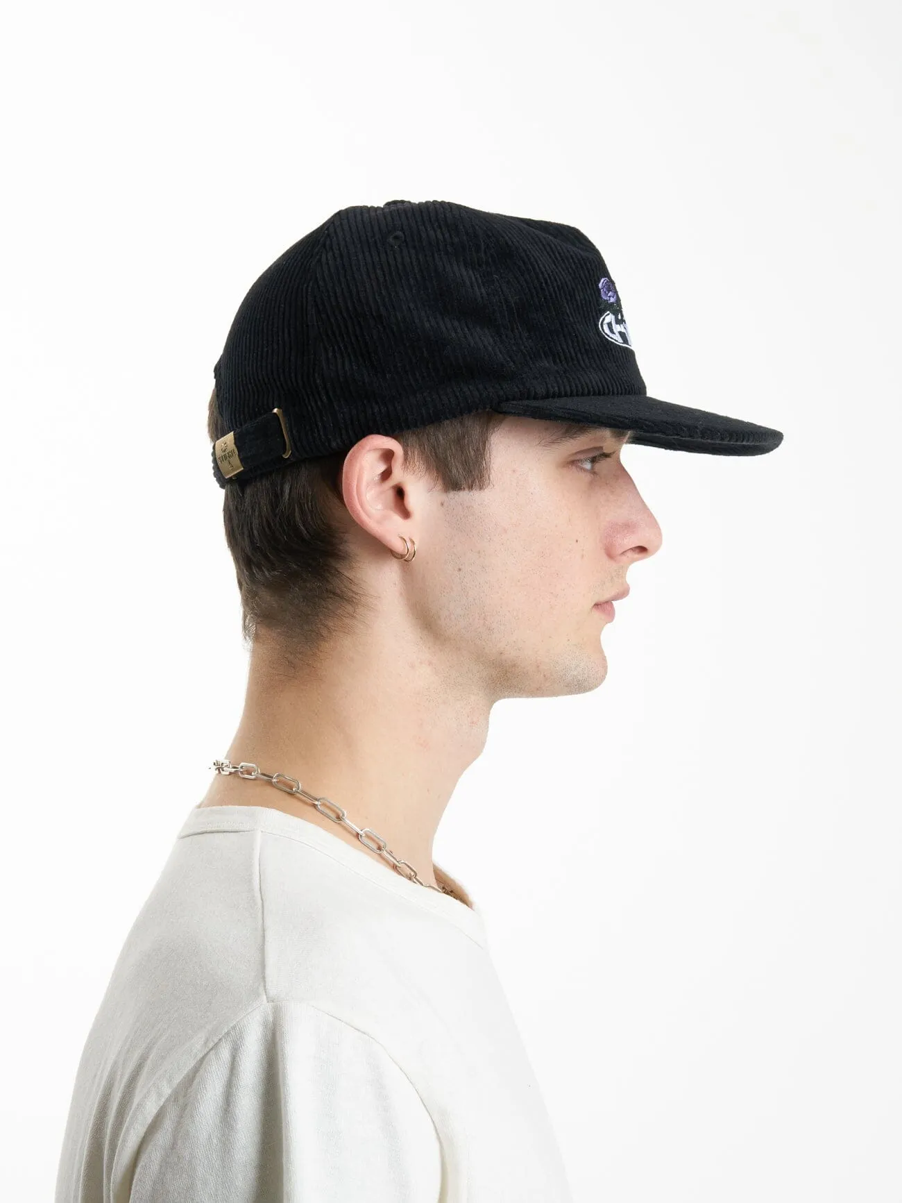 Sub Rosa 5 Panel Cap - Black