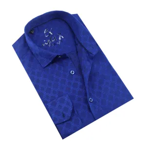 Temple Window Jacquard Button Down Shirt