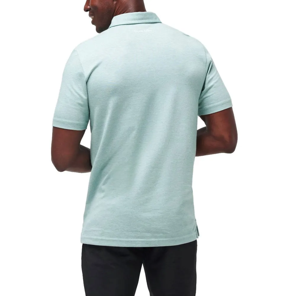 Travis Mathew The Zinna Golf Shirt - Heather Beryl Green