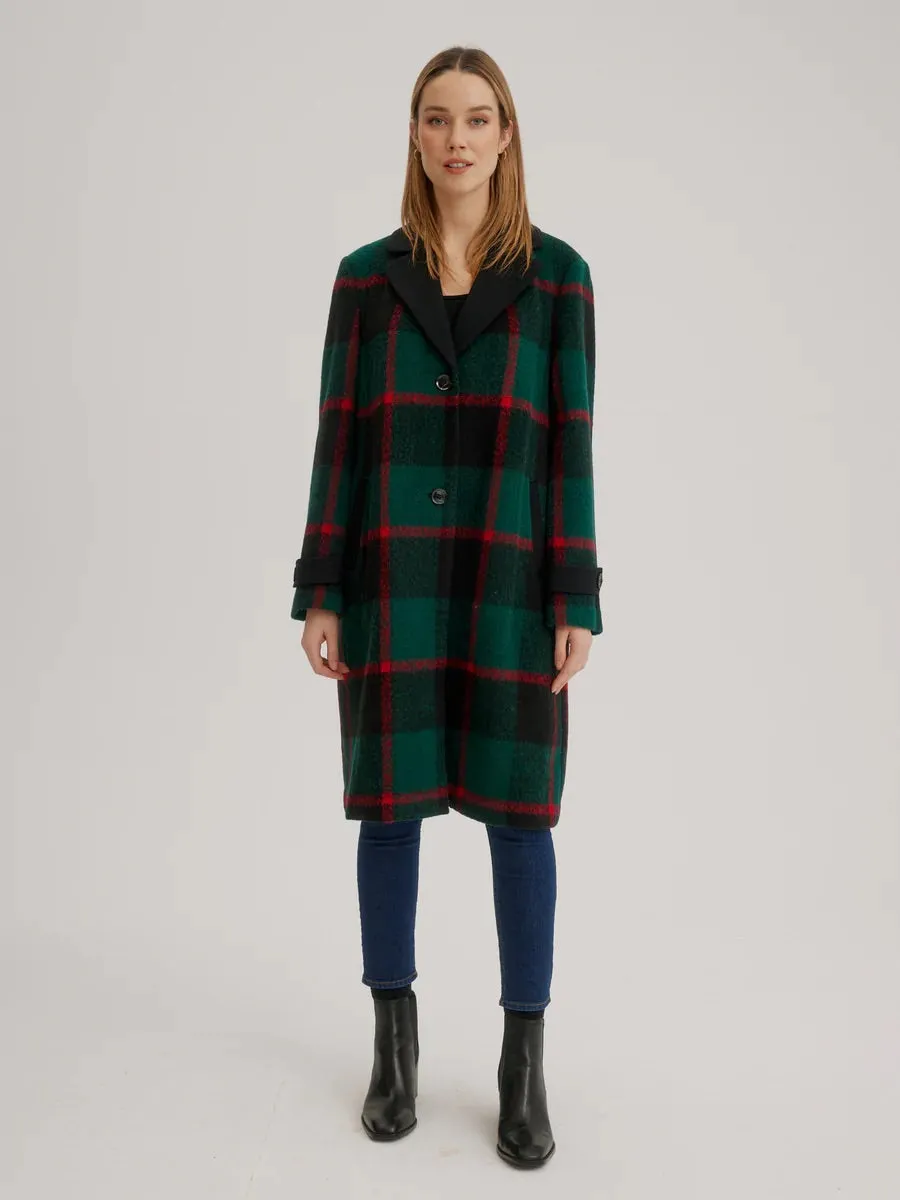 Unlined Boiled Wool Top Coat