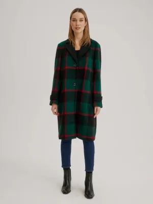 Unlined Boiled Wool Top Coat