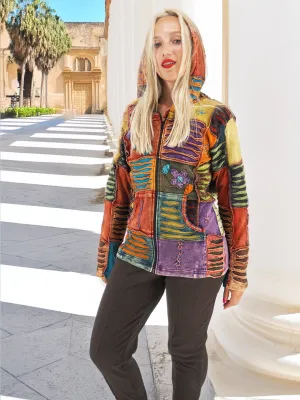 Vibrant Boho Patchwork Jacket - Artful Layers of Bohemian Style (Copy)