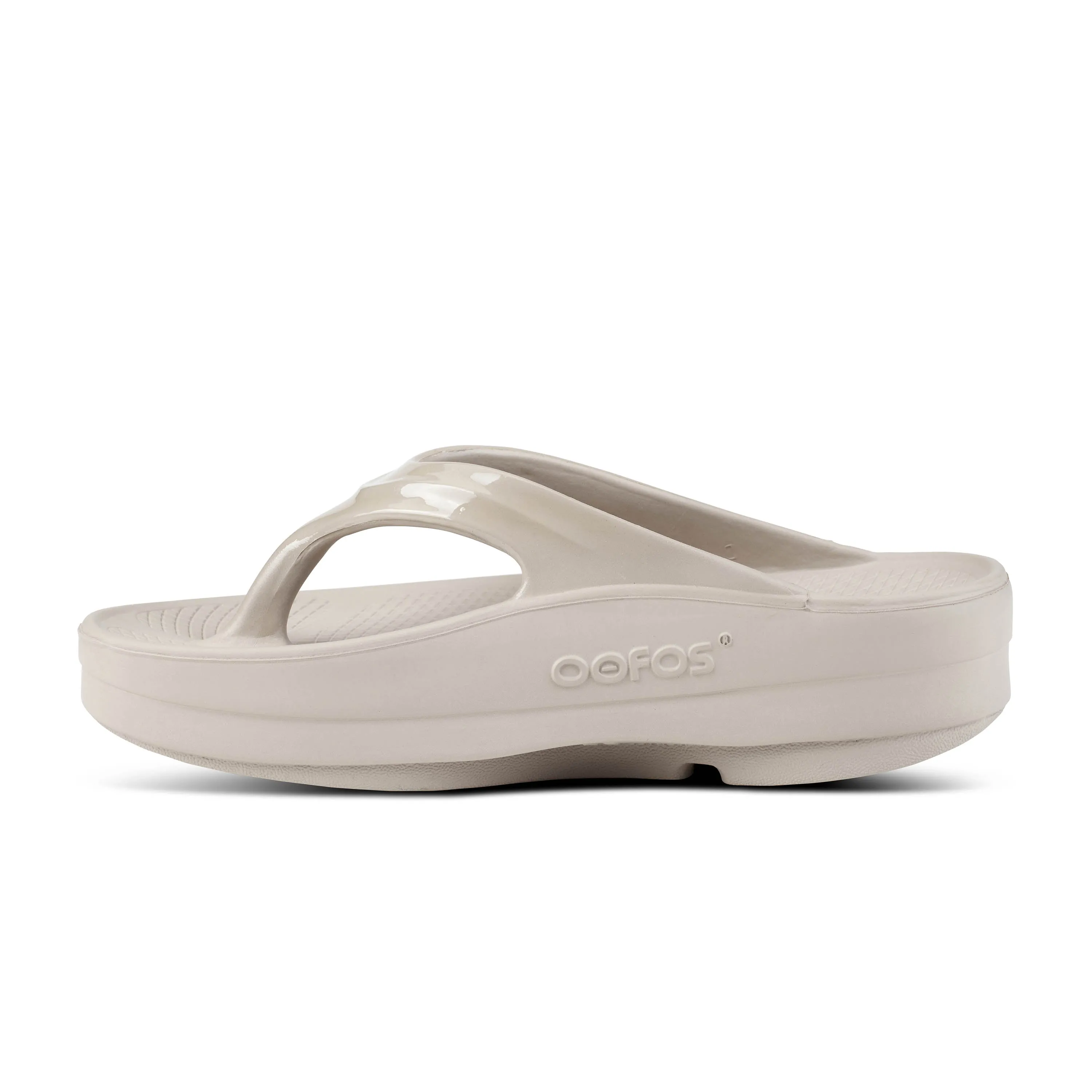 Women's Oofos OOmega OOlala Thong Color: Nomad