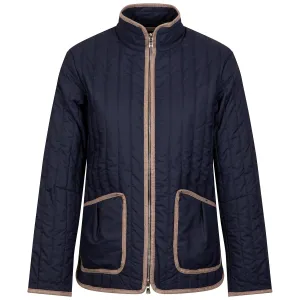 Womens Pippin Quilted Travel Jacket Navy - AW24