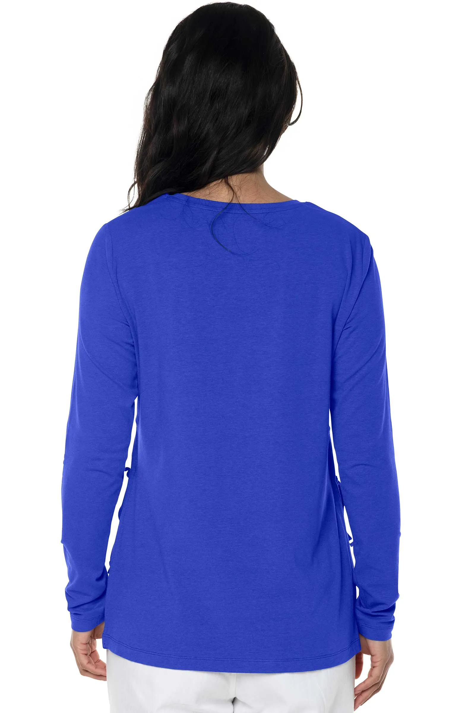 Women's Surf Side Slit Shirt  |  Baja Blue