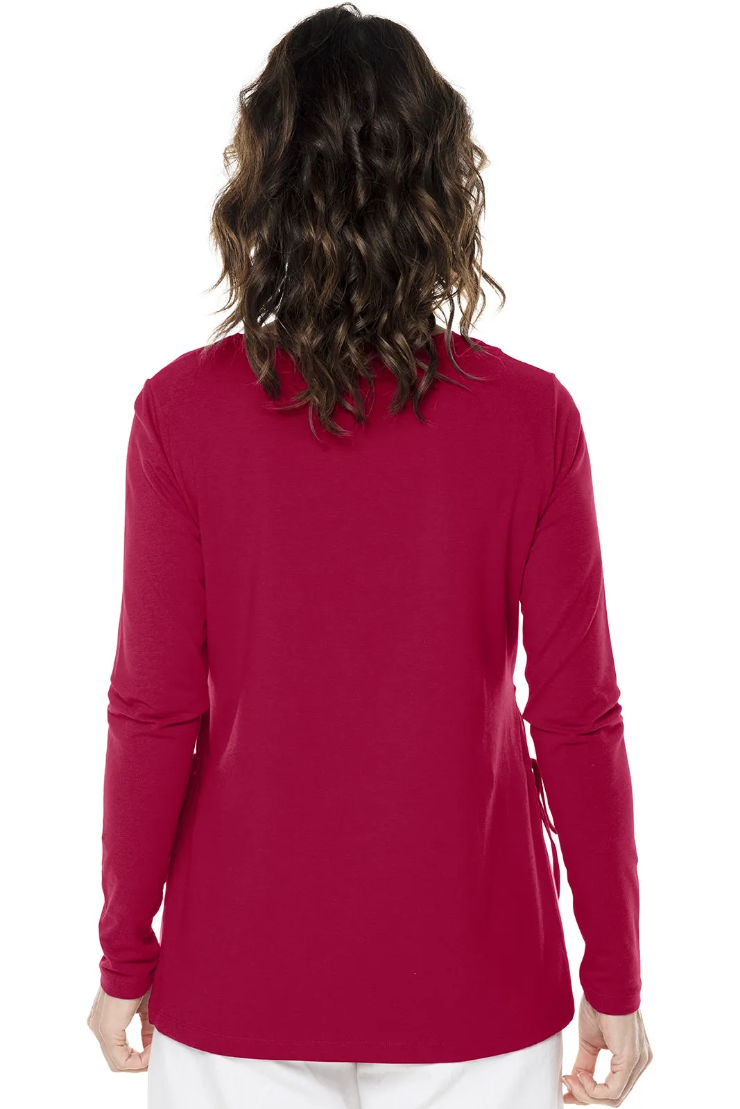 Women's Surf Side Slit Shirt  |  Red Crush