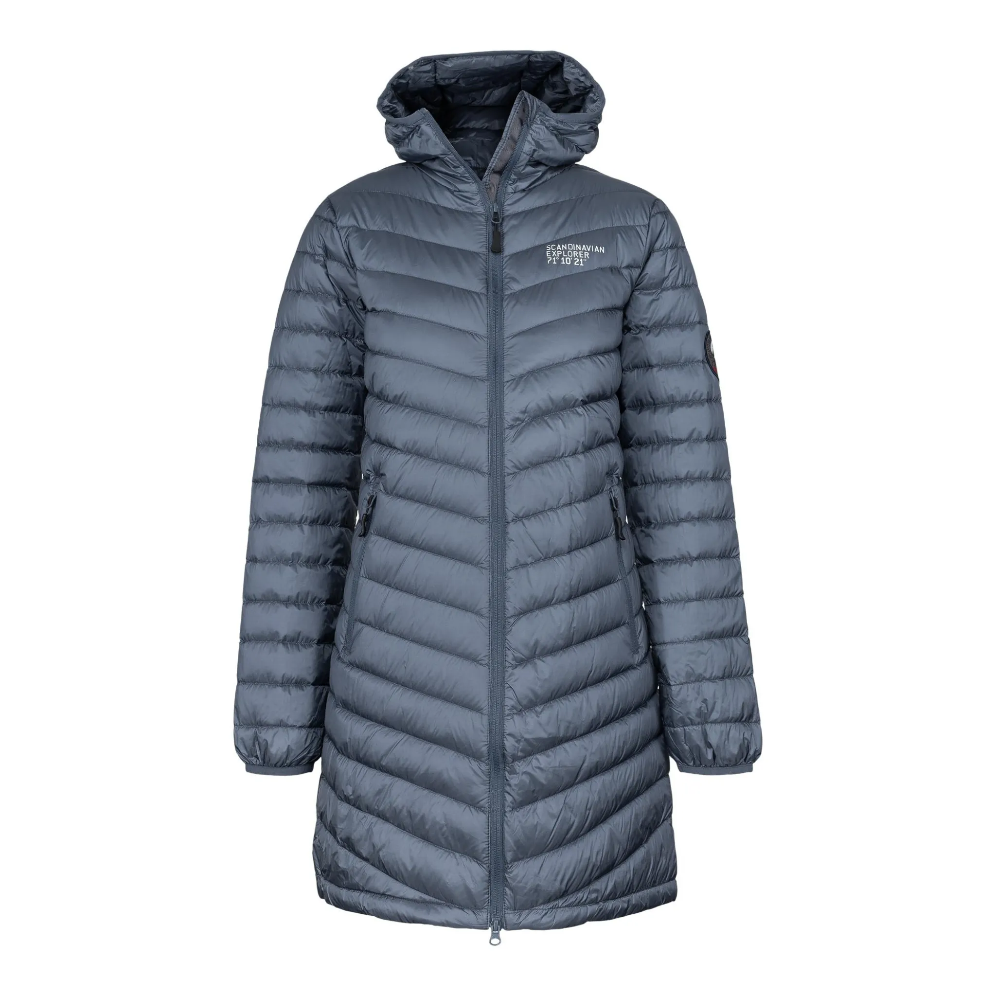 Women's Ultra Light Down Parka - Metallic Blue